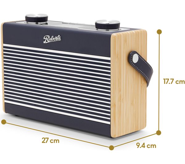 Rambler UNO Radio Portatile DAB+/FM Con Bluetooth – Blu Marino, Batteria O Alimentazione Di Rete