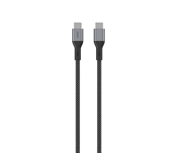 An image of GOJI 240 W USB Type-C to USB Type-C Cable - 2 m, Black