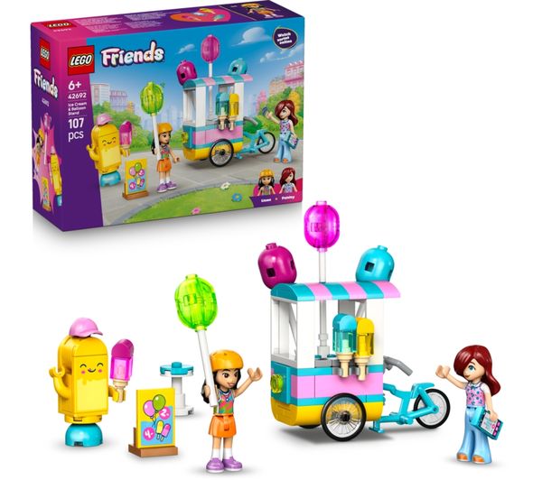 An image of LEGO Friends 42692 Ice Cream & Balloon Stand Set