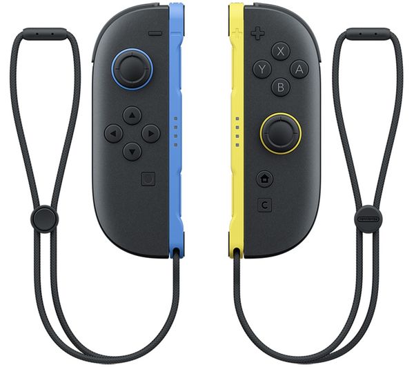 An image of NINTENDO Switch Joy-Con 2 Wireless Controller Pair - Blue & Light Yellow