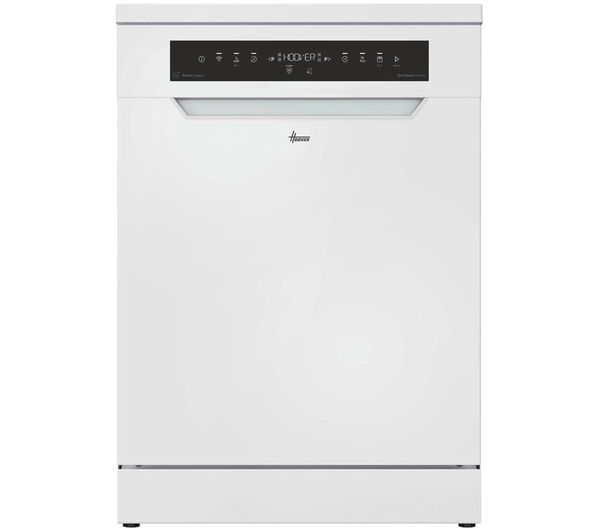 An image of HOOVER H-Dish 700 HF 4A4S3PSW-80 Full-size WiFi-enabled Dishwasher - White