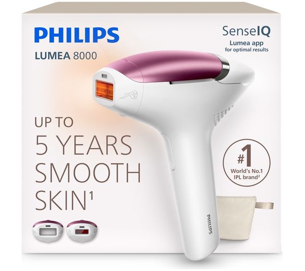 An image of PHILIPS Lumea 8000 Series BRI874/02 IPL Hair Removal Device - White