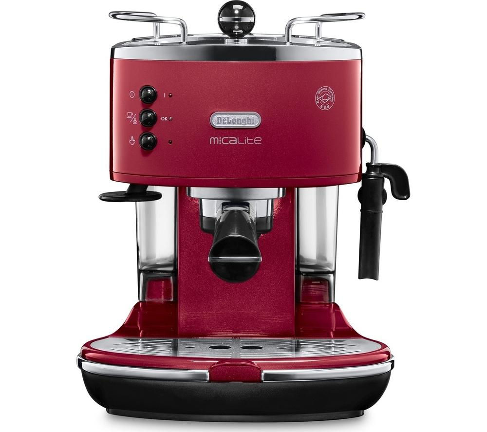 DELONGHI Icona Micalite ECOM 311.R Coffee Machine - Red