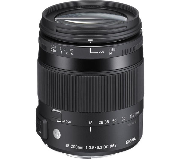 SIGMA 18-200 mm f/3.5-6.3 DC Macro OS HSM C Telephoto Zoom Lens - for Nikon