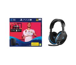 SONY Playstation 4 Pro with FIFA 20 & Turtle Beach Gaming Headset Bundle - 1 TB