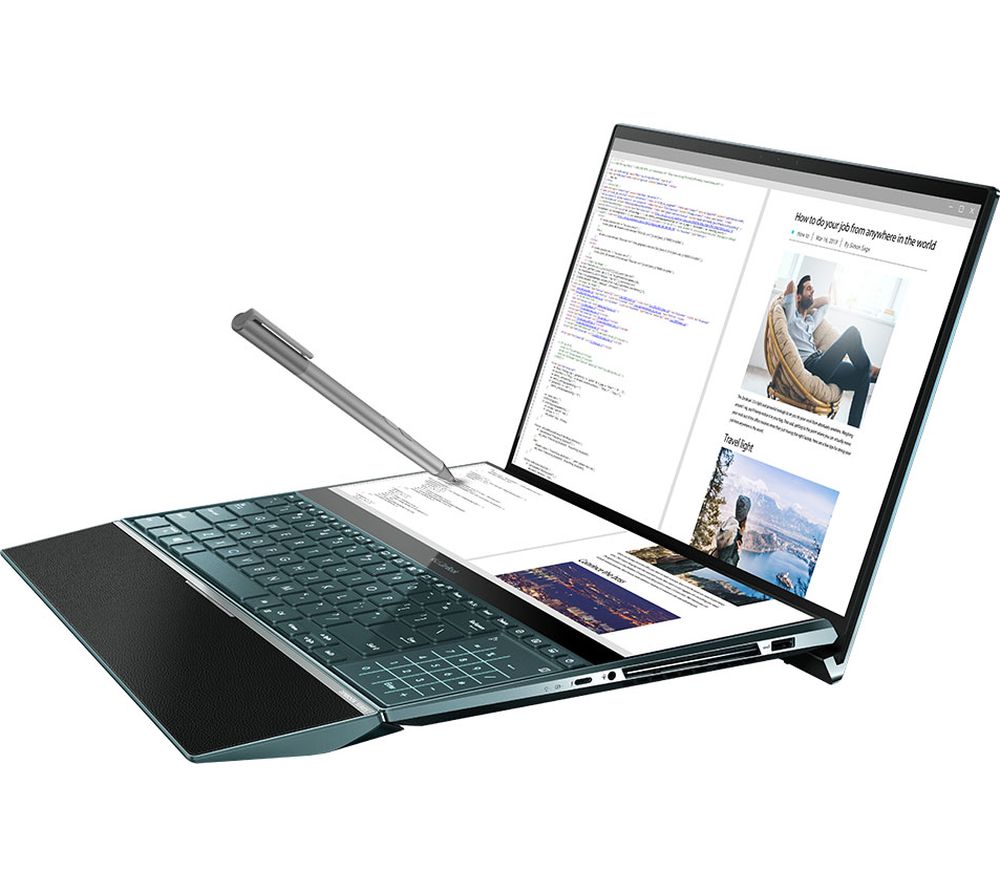 ASUS ZenBook Pro Duo UX581LV 15.6 Laptop – Intel®Core i9, 1 TB SSD, Blue, Blue