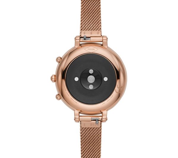 FOSSIL Monroe Hybrid HR FTW7039 Smartwatch - Rose Gold, Stainless Steel ...