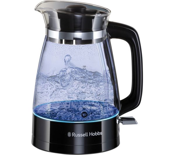 Image of RUSSELL HOBBS Classic 26080 Jug Kettle - Black & Glass
