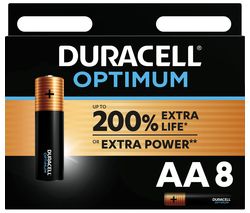 Optimum AA Alkaline Batteries - Pack of 8