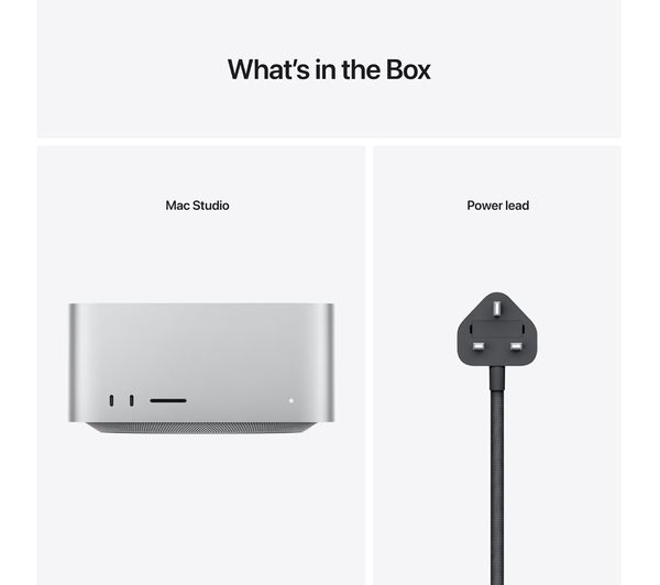 APPLE Mac Studio - M1 Max, 512 GB SSD, Silver - MJMV3B/A - Currys