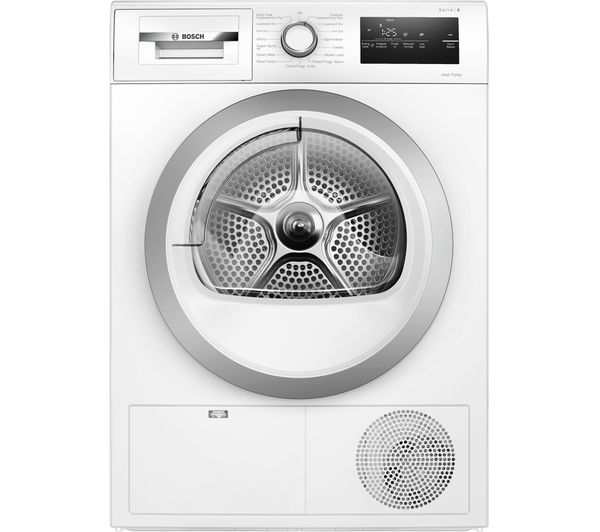 Image of BOSCH Series 4 WTH85223GB 8 kg Heat Pump Tumble Dryer - White