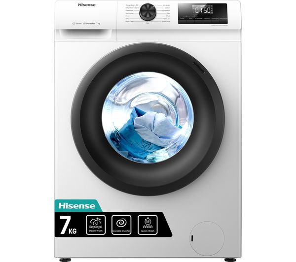 Hisense 1 Series Wfqp7012evm 7 Kg 1200 Spin Washing Machine White