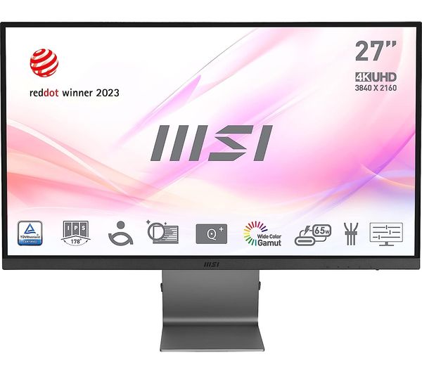 Msi Modern Md271ul 4k Ultra Hd 27 Ips Monitor Grey