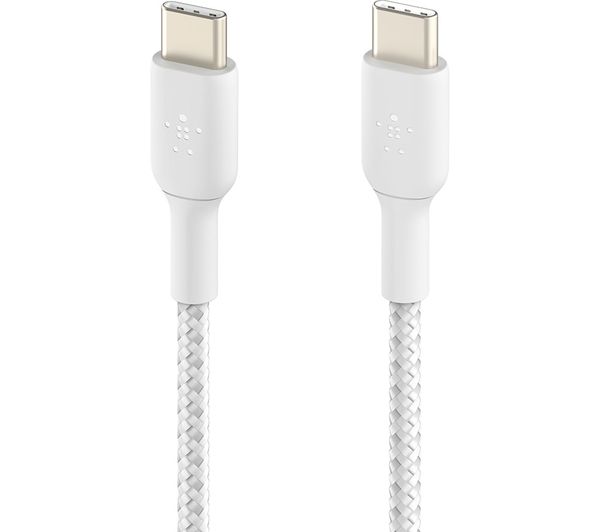 Image of BELKIN Braided USB Type-C Cable - 1 m, White