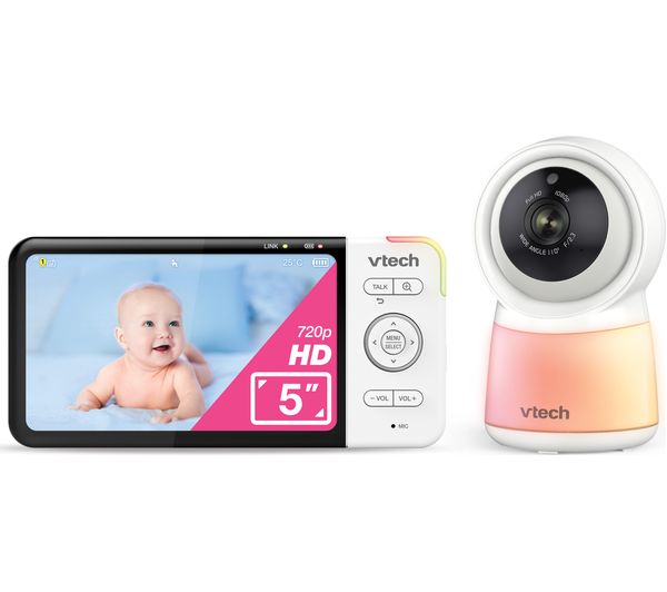 Vtech Rm5755hd 5 Lcd Screen Smart Video Baby Monitor White