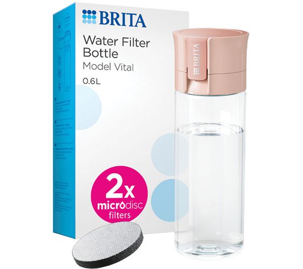 Brita Model Vital Water Filter Bottle Apricot