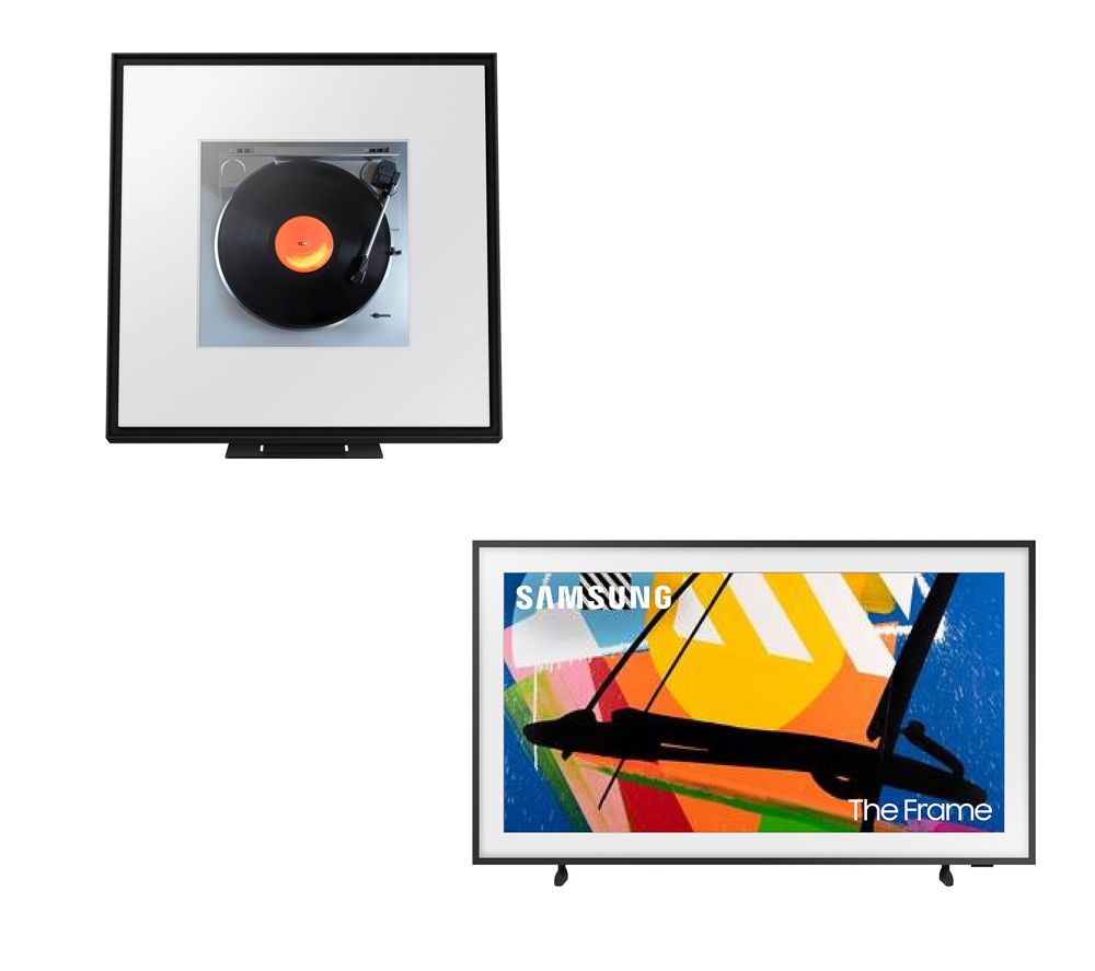The Frame Art Mode QE85LS03DAUXXU 85" Smart 4K Ultra HD HDR QLED TV & Music Frame HW-LS60D Wireless Multi-room Speaker Bundle