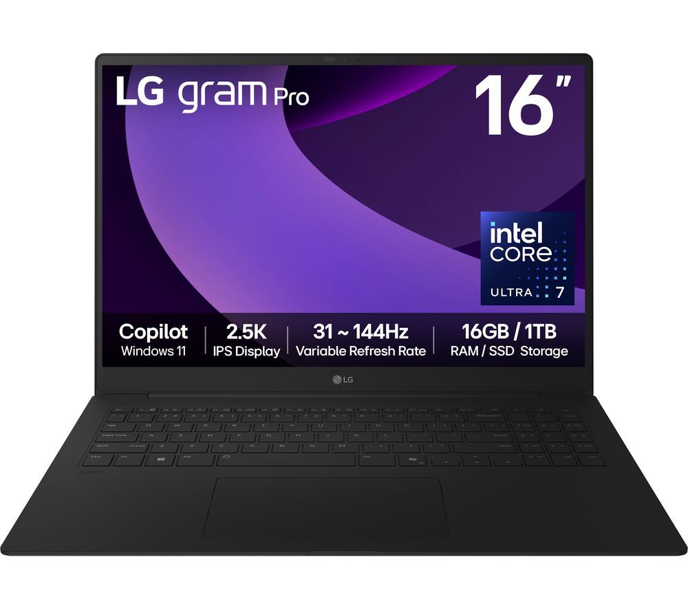 gram Pro 16Z90TP-G.AA78A1 16" Laptop - Intel® Core™ Ultra 7, 1 TB SSD, Black