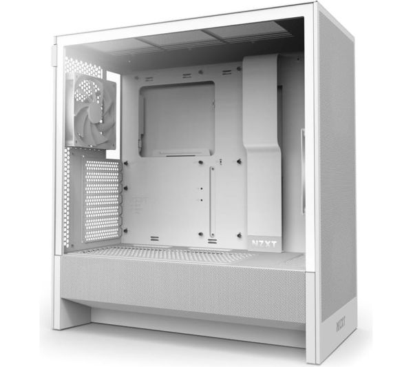 Nzxt H5 Flow Atx Mid Tower Pc Case White