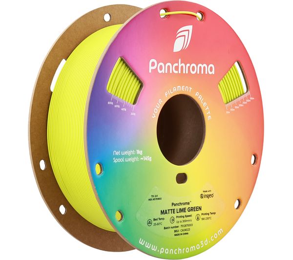 An image of POLYMAKER Panchroma 3D Printing Filament - Lime Green