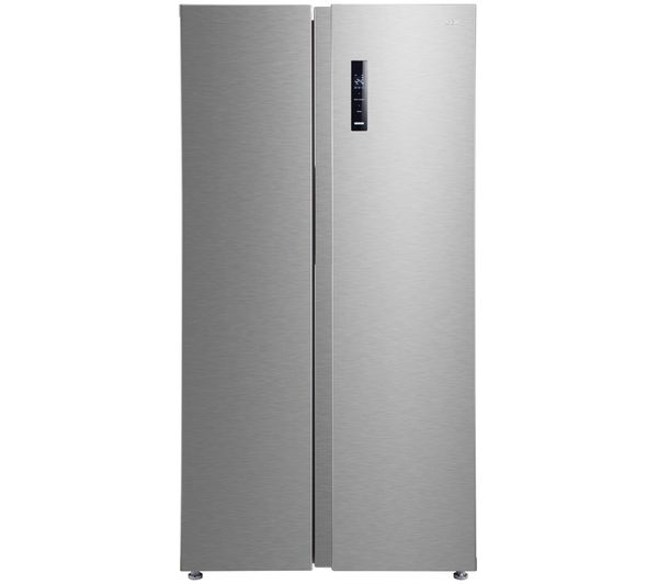 An image of LOGIK LSBSX26 American-Style Fridge Freezer - Inox