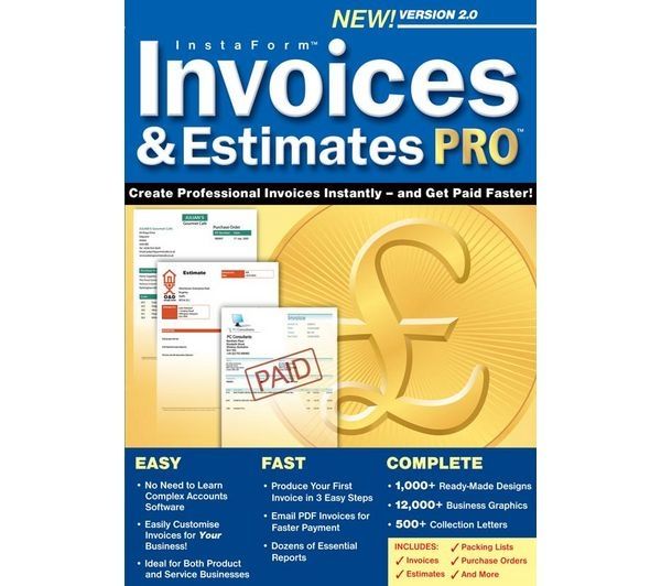Quest Invoice AVANQUEST Invoices and Estimates Pro 2.0 - AVQ-NI&E-BOX-SM - Currys ...