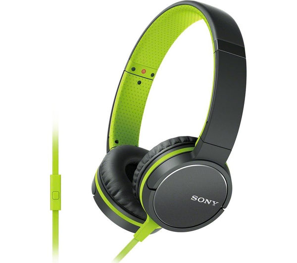 SONY MDR-ZX660AP Headphones - Green - 4905524993813 - Currys