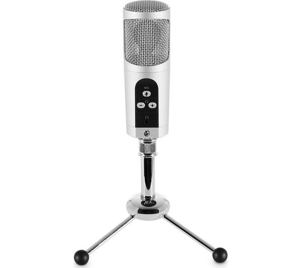 AFX Firestar MIC01 Professional USB Microphone - Silver, Silver