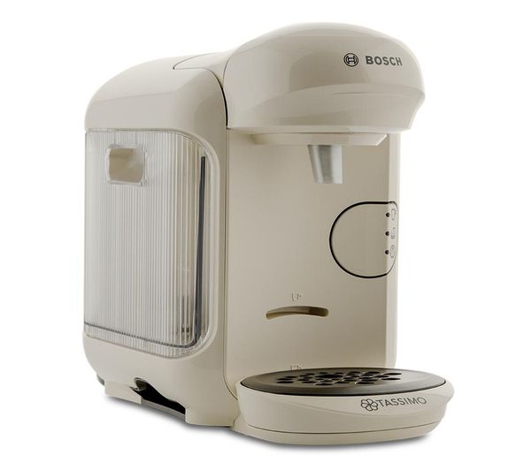 Cream and Tassimo pods 1300 W Bosch Tassimo Vivy Hot Drinks and Coffee Machine