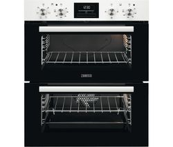 ZANUSSI ZOF35601WK Electric Built-under Double Oven - White Steel