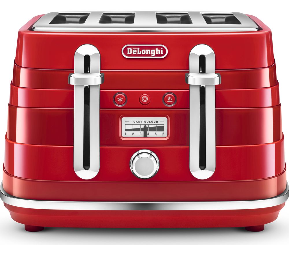 DELONGHI Avvolta CTA4003.R 4-Slice Toaster