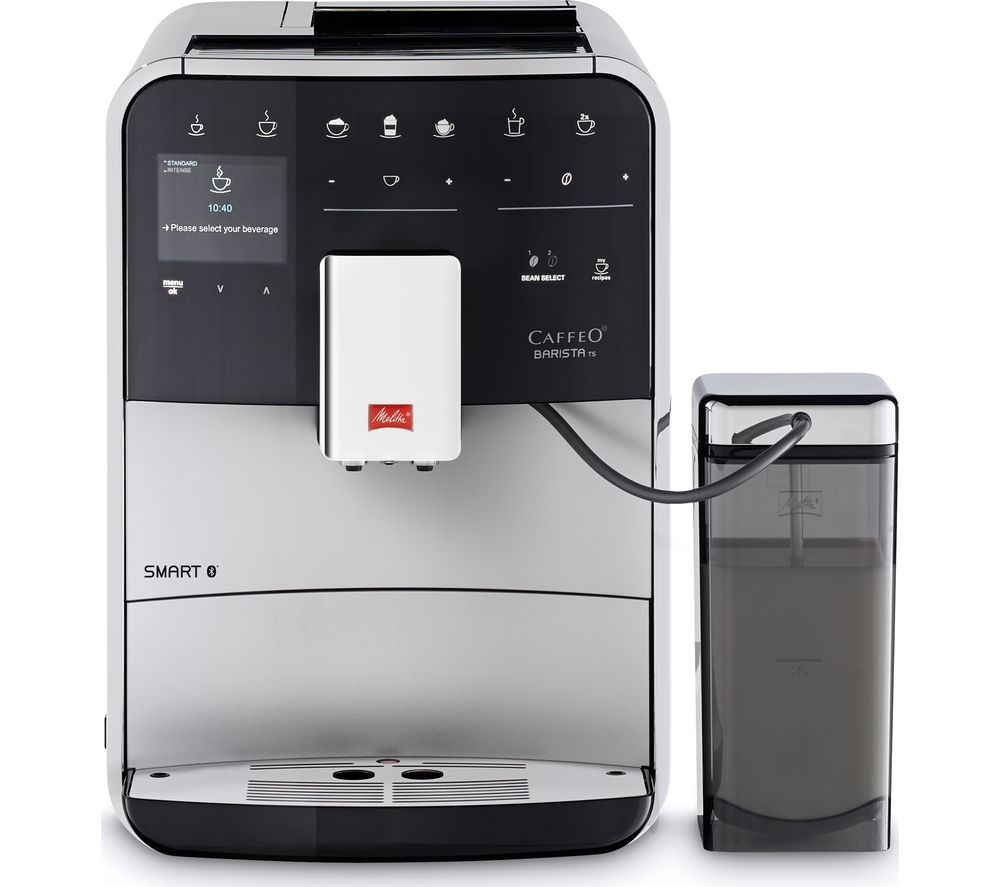 MELITTA Caffeo Barista TS F85/0-101 Smart Bean to Cup Coffee Machine – Silver, Silver