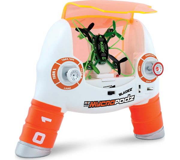 BLADEZ BTSNX001 Mycropodz Gyro Quadcopter Drone with Controller - Green, Green