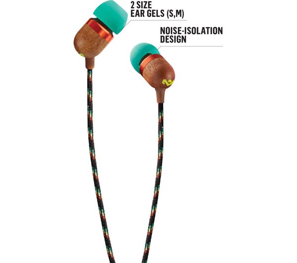 Buy HOUSE OF MARLEY Smile Jamaica Headphones Rasta Free Delivery