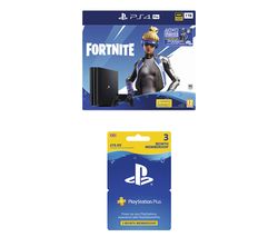 SONY PlayStation 4 Pro with Fortnite Neo Versa & PlayStation Plus 3 Month Subscription Bundle - 1 TB