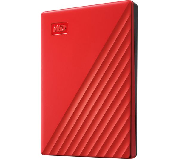 Image of WD My Passport Portable Hard Drive - 2 TB, Red