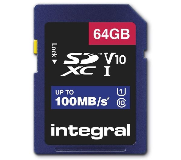 Image of INTEGRAL V10 Class 10 SD Memory Card - 64 GB