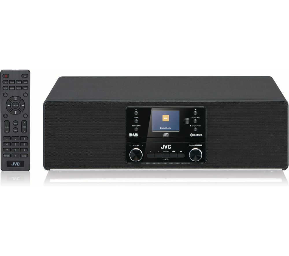 JVC RD-D100 Bluetooth All-in-One Hi-Fi System - Black