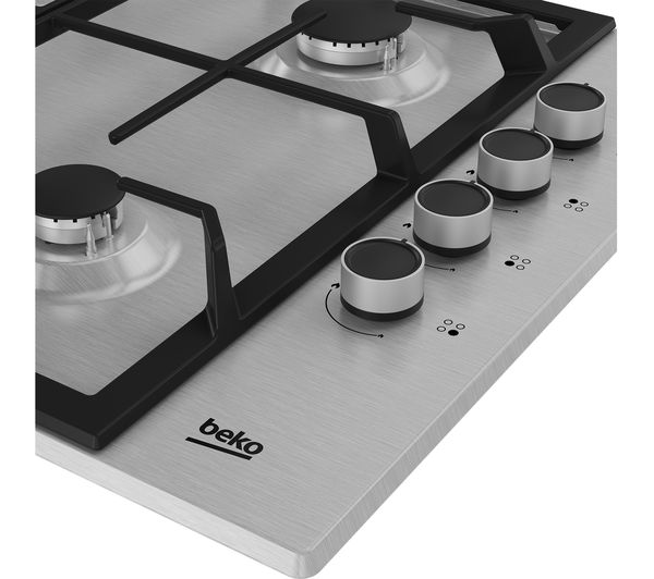 Buy BEKO HIBG64125SX Gas Hob - Stainless Steel | Free Delivery | Currys