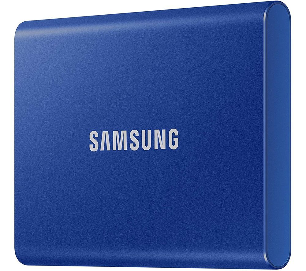 SAMSUNG T7 Portable External SSD - 500 GB, Blue