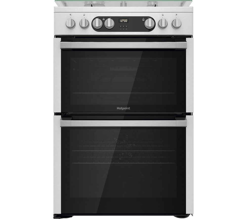 HOTPOINT HDM67G9C2CX/U 60 cm Dual Fuel Cooker Inox Fast Delivery