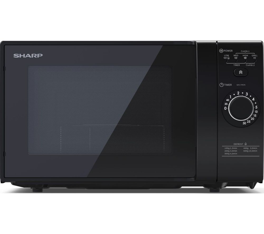 SHARP YC-GG02U-B Microwave with Grill - Black, Black