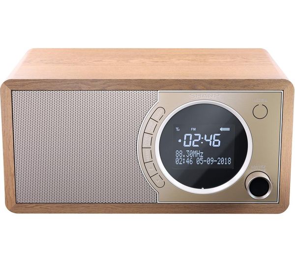Image of SHARP DR-450 BR DAB+/FM Bluetooth Radio - Brown