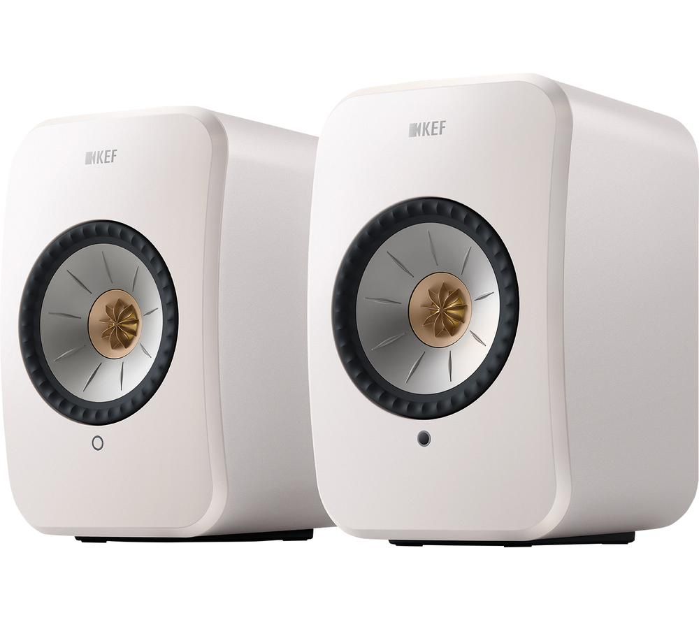 LSX II Wireless Multi-room Bookshelf Speakers - Mineral White