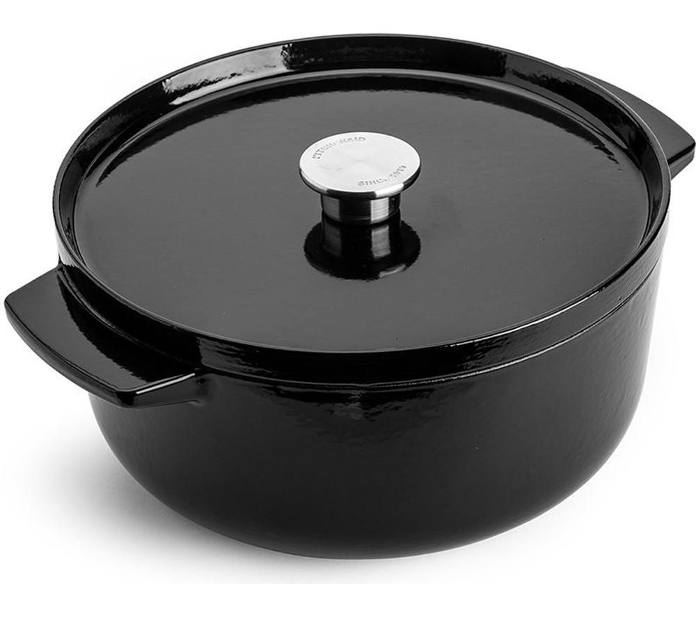 Cast Iron 26 cm Casserole Dish - Onyx Black