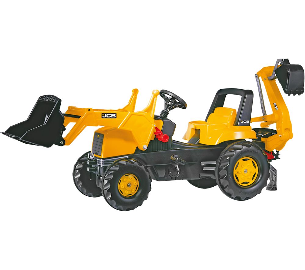 rollyJunior JCB Loader & Excavator Kids' Ride-On Toy - Black & Yellow