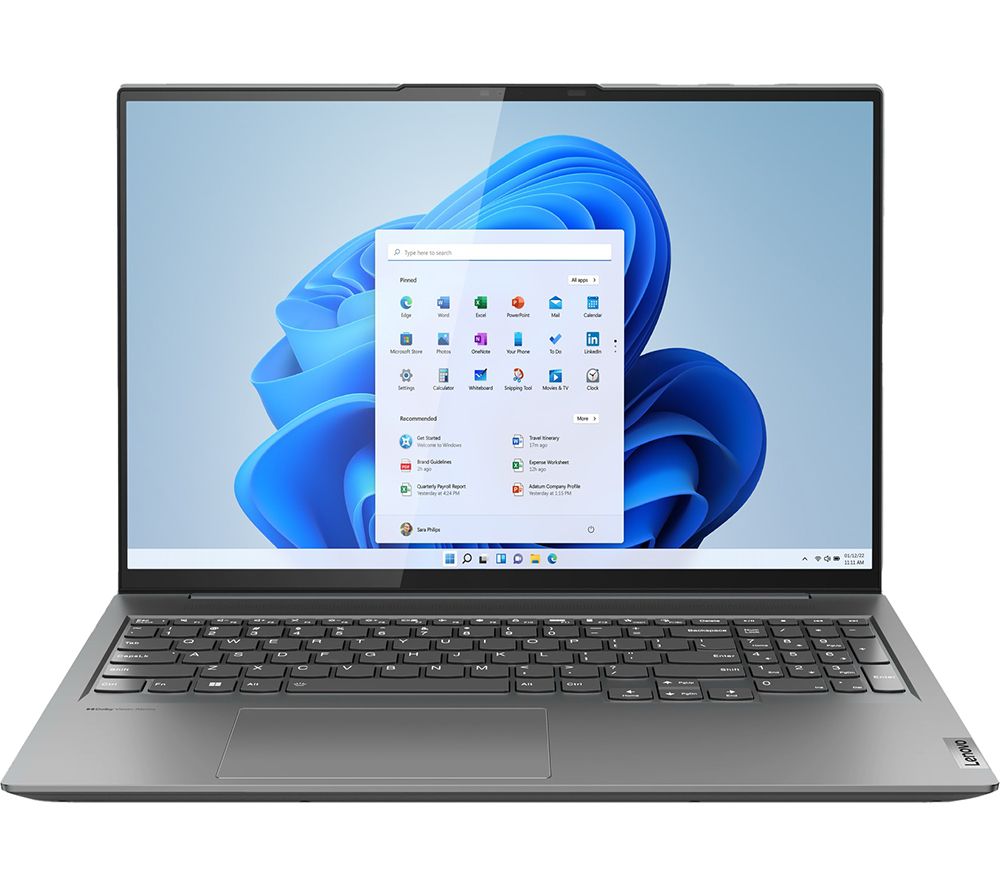 Yoga Slim 7 Pro 16" Laptop - AMD Ryzen 7, 512 GB SSD, Grey