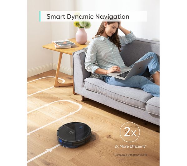 EUFY RoboVac G10 T2150V11 Hybrid Robot Vacuum Cleaner - Black