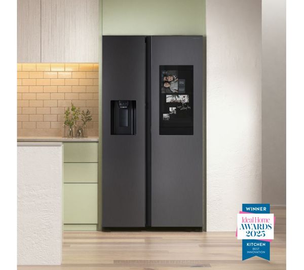Samsung Bespoke Ai Family Hub Rs90f66befeu American Style Smart Fridge Freezer With On Device Bixby Black Samsung Bespoke Ai Family Hub Rs90f66befeu American Style Smart Fridge Freezer With On Device Bixby Black