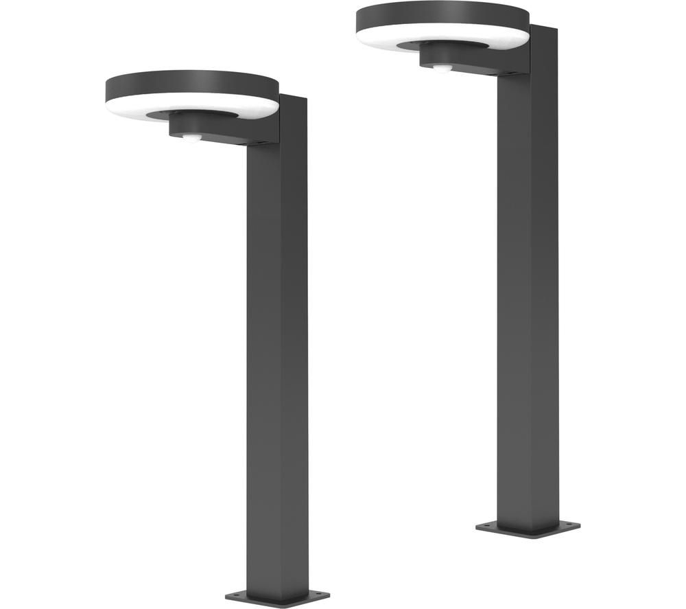 Arundel Solar Garden Bollard Light - Pack of 2